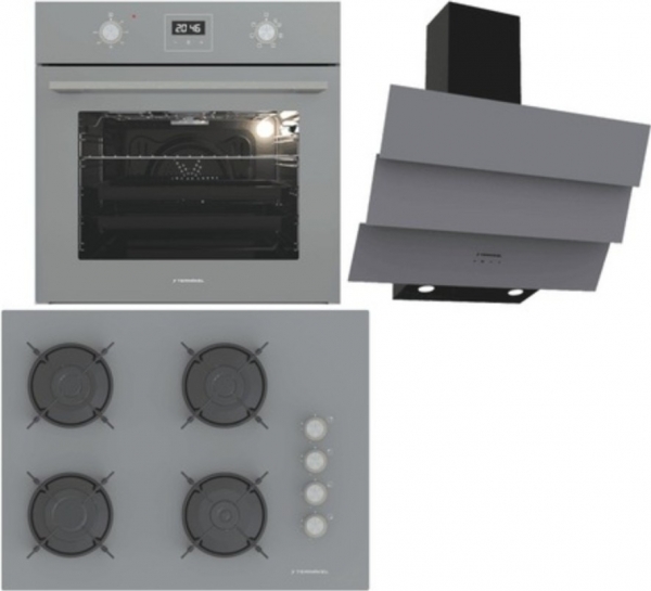 Termikel Antrasit Ankastre Set BH P7144C A + BO O64D5C A + CH S6532C BA