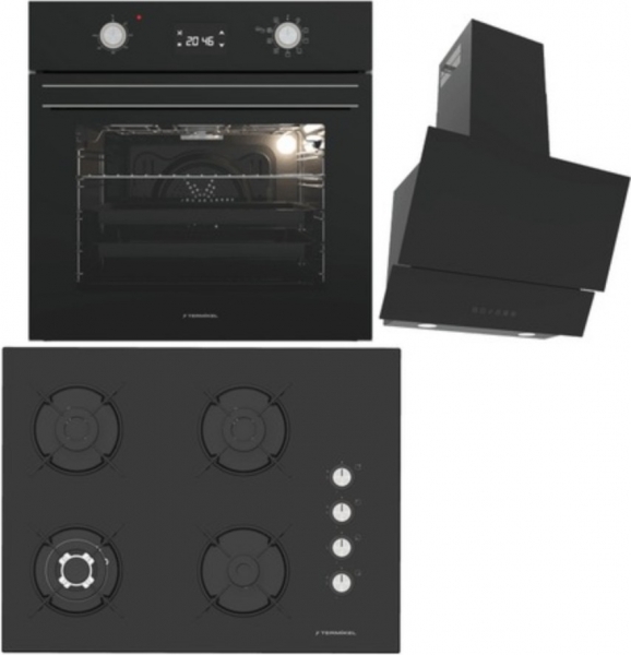 Termikel Siyah Ankastre Set BH P7194C B + BO O6555C DB + Argemon BB60