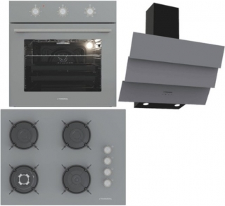 Termikel Antrasit Ankastre Set BH P7194C A + BO O6435C A + CH S6532C BA