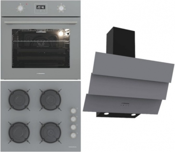 Termikel Antrasit Ankastre Set BH P6144C A + BO O64D5C A + CH S6532C BA