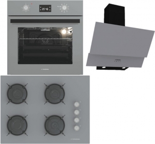 Termikel Antrasit Ankastre Set BH P7144C A + BO O6555C A + CH C6532C BA