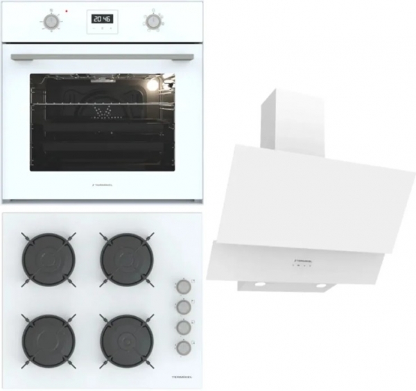 Termikel Beyaz Ankastre Set BH P6144C W + BO O64D5C W + CH C6532C WW