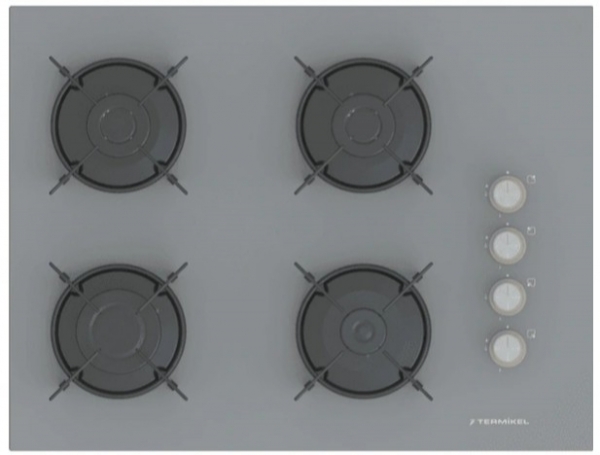 Termikel Antrasit Ankastre Set BH P7144C A + BO O6435C A + CH S6532C BA