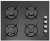 Termikel Siyah Ankastre Set BH P6144C B + BO O6555C DB + Argemon BB60
