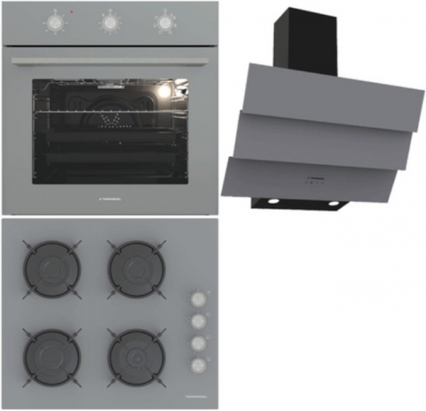 Termikel Antrasit Ankastre Set BH P6144C A + BO O6435C A + CH S6532C BA