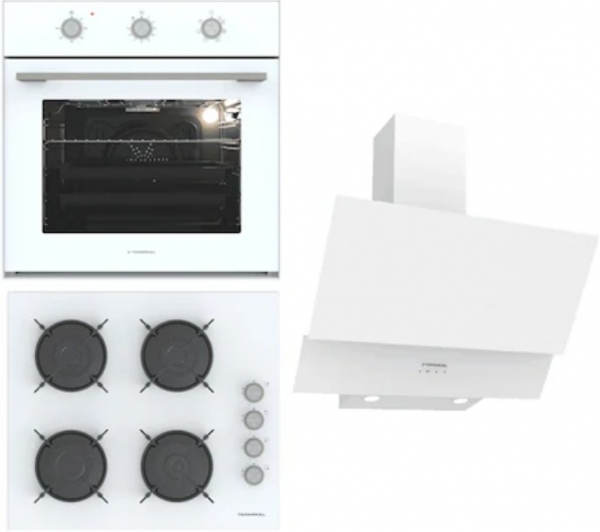 Termikel Beyaz Ankastre Set BH P6144C W + BO O6435C W + CH C6532C WW