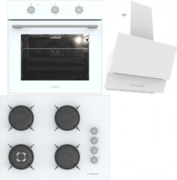 Termikel Beyaz Ankastre Set BH P7194C W + BO O6435C W + Argemon WW60