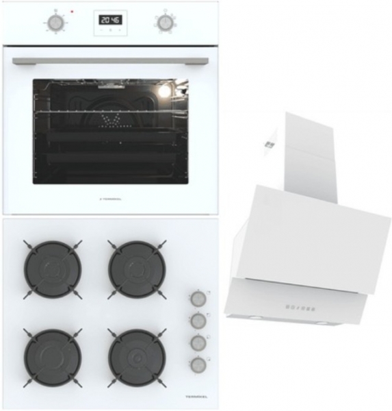 Termikel Beyaz Ankastre Set BH P6144C W + BO O64D5C W + Argemon WW60