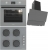 Termikel Antrasit Ankastre Set BH P6144C A + BO O6555C A + Argemon BA60