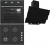Termikel Siyah Ankastre Set BH P6194C B + BO O6435C B + CH S6532C BB