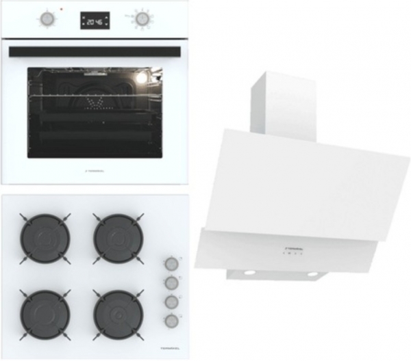 Termikel Beyaz Ankastre Set BH P6144C W + BO O6555C W + CH C6532C WW