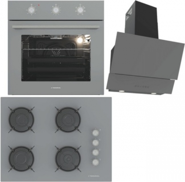 Termikel Gri Ankastre Set BH P7144C A + BO O6435C A + Argemon BA60