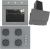 Termikel Gri Ankastre Set BH P7144C A + BO O6435C A + Argemon BA60