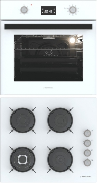 Termikel Beyaz 2'li Ankastre Set BH P6194C W + BO O6555C W +