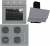 Termikel Antrasit Ankastre Set BH P7194C A + BO O6435C A + CH C6532C BA