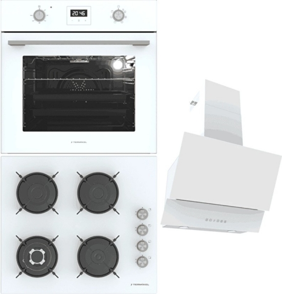 Termikel Beyaz Ankastre Set BH P6194C W + BO O64D5C W + Argemon WW60