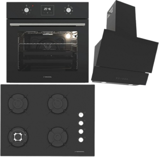 Termikel Siyah Ankastre Set BH P7194C B + BO O64D5C B + Argemon BB60