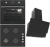 Termikel Siyah Ankastre Set BH P6194C B + BO O64D5C B + Argemon BB60