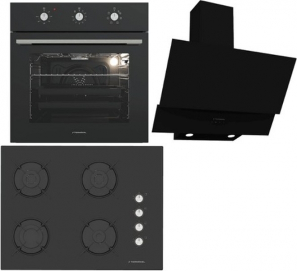 Termikel Siyah Ankastre Set BH P7144C B + BO O6435C B + CH C6532C BB