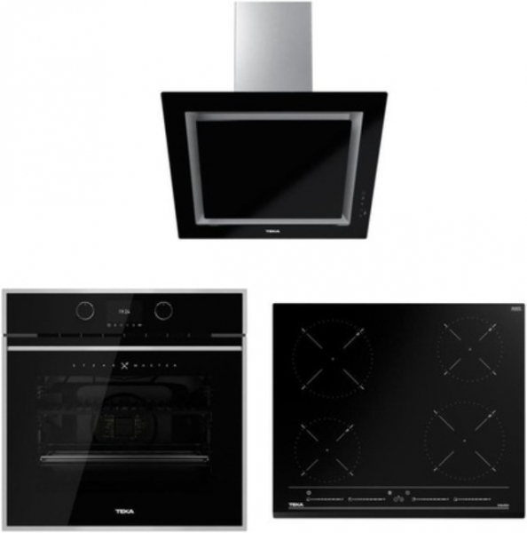 Teka Siyah Ankastre Set IZC 64010 BK MSS + SteakMaster + DLV 68660 BK