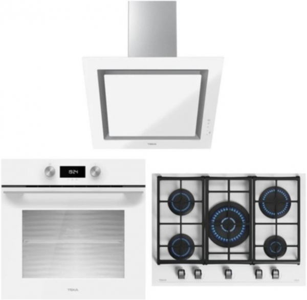 Teka Beyaz Ankastre Set GZC 75330 XBC WH + HLB 8400 + DLV 68660 WH TOS