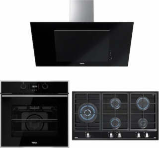 Teka Siyah Ankastre Set GZC 95320 XBC + HLB 840 SS + DVT 98660 TBS BK