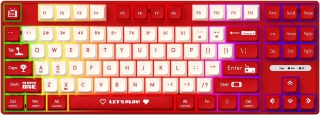 Ajazz AK870 MC Red Klavye