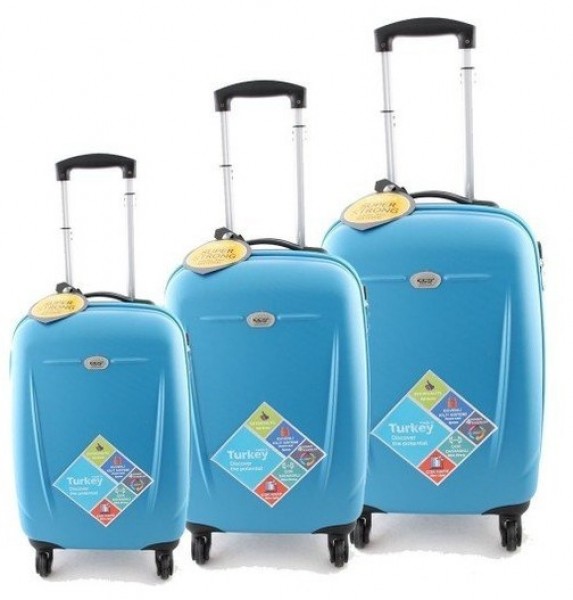 ÇÇS 5132 Abs 3'lü Valiz Seti