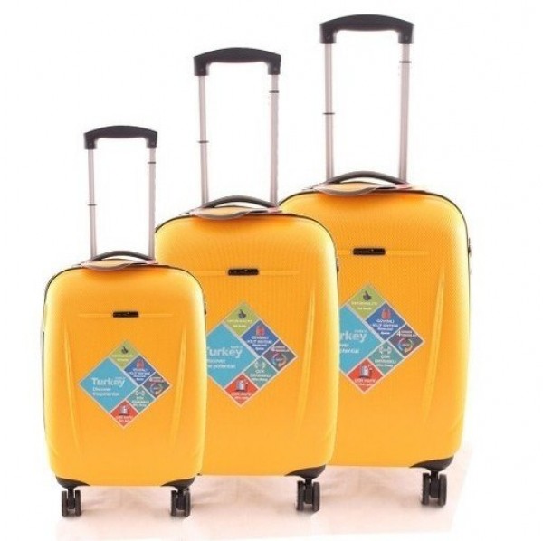 ÇÇS 5132 Abs 3'lü Valiz Seti