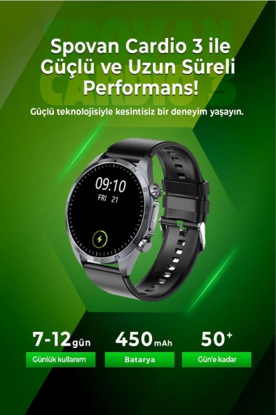 Spovan Cardio 3 Akıllı Saat