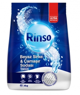 Rinso Beyaz Sirke ve Çamaşır Sodası Toz Çamaşır Deterjanı 6 kg