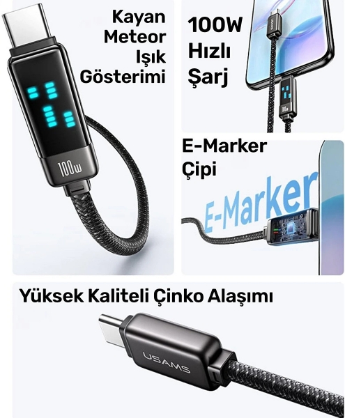 Usams US-SJ744 Şarj Kablosu