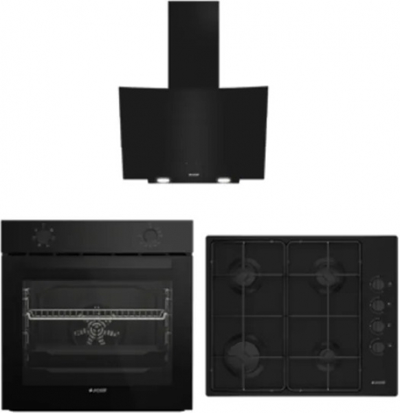Arçelik Siyah Ankastre Set OMD D 611 ES + AFM 130 S + P 12 YES