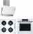 Bosch Beyaz Ankastre Set POP6C2O10O + HBF534EW0T + DWK65AD20R