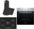 Bosch & Ferre Siyah Ankastre Set SS035 + HBF011BR0T + D086