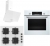 Bosch & Ferre Beyaz Ankastre Set SS206 + HBF534EW3T + D087