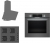 Bosch & Ferre Gri Ankastre Set SS208 + HBF534EH3T + D088