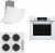Bosch & Ferre Set 220 Ankastre Set CS206 + HBF534EW0T + D064