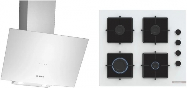 Bosch 2'li Beyaz Ankastre Set POP6C2P30O + + DWK64PJ20T