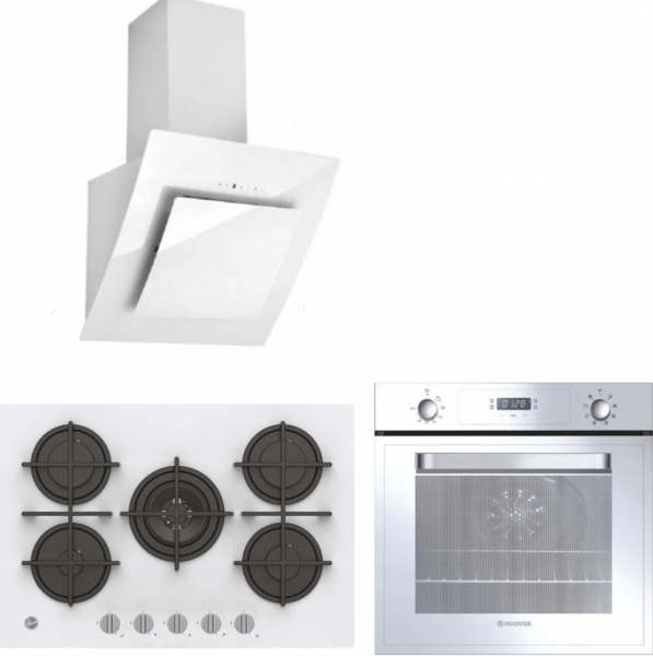 Candy & Hoover Beyaz Ankastre Set HVG74WK3W + HOT 3051 WI + 650M3