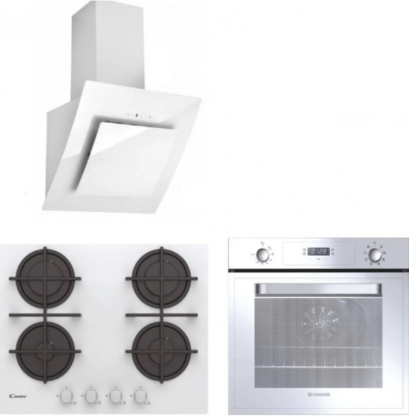 Candy & Hoover Beyaz Ankastre Set HVW6MW + HOT 3051 WI + 650M3