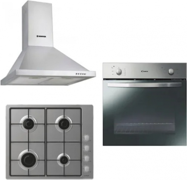Candy & Hoover İnox Ankastre Set CHW6LX + FCS 100 + HCH6MXTK