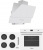 Elenberg Elite White Ankastre Set ELB 640W + ELB-627W + ELB-3000