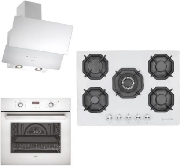Eminçelik Ultra Lüx Beyaz Ankastre Set AH 2250 SD BW WG70 + AO 2163 W60 + CH 1454 RC W60