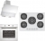 Eminçelik Ultra Lüx Beyaz Ankastre Set AH 2250 SD BW WG70 + AO 2163 W60 + CH 1454 RC W60