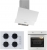 Esty & Silverline Beyaz Ankastre Set CS5665W01 + AEF6601W04 + 3480