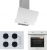 Esty & Silverline Beyaz Ankastre Set CS5665W01 + AEF6601W04 + 3480