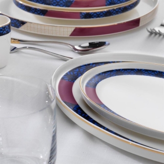 Schafer Adel Motif PLT02 56 Parça Yemek Takımı