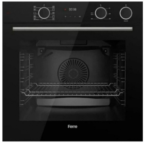 Ferre Fryart Steam Siyah Ankastre Set SS035 + XE64CS + D080