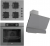 Ferre Gri Ankastre Set SS208 + XE63CPR + D082